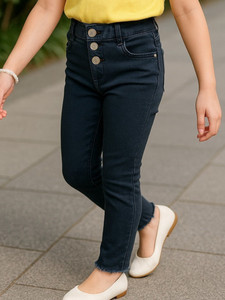 iconic me slim girls dark grey jeans