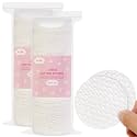 ICOTLE Cotton Rounds, 400 Count, 100% Pure Cotton, Clover Texture,2.76 in