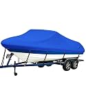 iCOVER Trailerable Boat Cover- 14'-16' 800D Water Proof Heavy Duty, Fits V-Hull, Fish&amp;Ski, Pro-Style, Fishing, Utiltiy, Runabout, Bass Boats, up to 14ft-16ft Long and 68" Wide