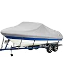 iCOVER Trailerable Boat Cover- 14'-16' 800D Water Proof Heavy Duty, Fits V-Hull, Fish&amp;Ski, Pro-Style, Fishing, Utiltiy, Runabout, Bass Boats, up to 14ft-16ft Long and 68" Wide