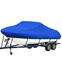 iCOVER Trailerable Boat Cover- 16'-18.5' 800D Water Proof Heavy Duty, Fits V-Hull, Fish&amp;Ski, Pro-Style, Fishing, Utiltiy, Runabout, Bass Boats, up to 16ft-18.5ft Long X 94" Wide