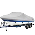 iCOVER Trailerable Boat Cover- 16'-18.5' 800D Water Proof Heavy Duty, Fits V-Hull, Fish&amp;Ski, Pro-Style, Fishing, Utiltiy, Runabout, Bass Boats, up to 16ft-18.5ft Long X 94" Wide