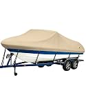 iCOVER Trailerable Boat Cover- 16'-18.5' 800D Water Proof Heavy Duty, Fits V-Hull, Fish&amp;Ski, Pro-Style, Fishing, Utiltiy, Runabout, Bass Boats, up to 16ft-18.5ft Long X 94" Wide