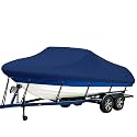 iCOVER Trailerable Boat Cover- 17'-19' 800D Water Proof Heavy Duty, Fits V-Hull, Fish&amp;Ski, Pro-Style, Fishing, Utiltiy, Runabout, Bass Boats, up to 17ft-19ft Long and 96" Wide