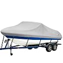 iCOVER Trailerable Boat Cover- 17'-19' 800D Water Proof Heavy Duty, Fits V-Hull, Fish&amp;Ski, Pro-Style, Fishing, Utiltiy, Runabout, Bass Boats, up to 17ft-19ft Long and 96" Wide