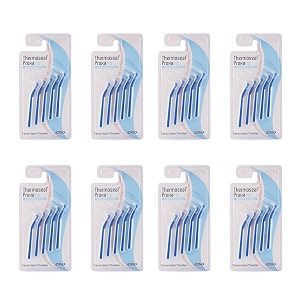 icpa interdental manual thermoseal proxa narrow space brush for adult  dental brush  easy cleaning between teeth multicolor pack of 8