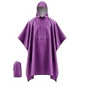 iCreek Hooded Rain Poncho Packable Waterproof Unisex Raincoat with Pocket