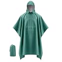 iCreek Hooded Rain Poncho Packable Waterproof Unisex Raincoat with Pocket