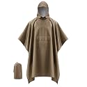 iCreek Hooded Rain Poncho Packable Waterproof Unisex Raincoat with Pocket
