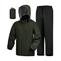 iCreek Waterproof 2 Piece Rain Suit for Men Women Packable Rain Gear Set