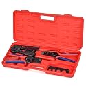 iCrimp PEX Crimping Tool Set for Copper Crimp Ring and PEX Cinch Clamp, Crimping and Removing PEX Crimp Fittings 1/2'', 3/4'', 1'', 7 Pieces