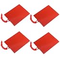 Icstation 12V 25W Flexible Silicone Rubber Heater Mat Constant Temperature 80X100mm (Pack of 4)