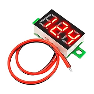dc voltmeter indicator - 35-30v led display panel dc digital voltage meter for electrical computers electronics home industrial equipment39s red pack of 2