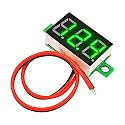 DC Voltmeter Indicator - DC 3.5-30V, LED Display Panel Digital Voltage meter for Electrical, Computers, Electronics, Home, Industrial Equipment's (GREEN, PACK OF 2)
