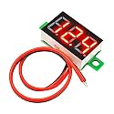 DC Voltmeter Indicator - 3.5-30V, LED Display Panel DC Digital Voltage meter for Electrical, Computers, Electronics, Home, Industrial Equipment's (RED, PACK OF 2)
