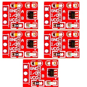 ttp223 capacitive touch sensor for portable electronicscarmotorcycle a digital self-lockingno-locking touch switch with single channel module for switch circuits pack of 5
