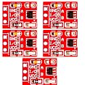 TTP223 Capacitive Touch sensor for Portable Electronics/Car/Motorcycle. A Digital Self-Locking/No-Locking Touch Switch with Single Channel Module for Switch Circuits. pack of 5