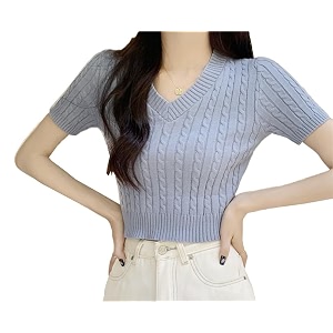 ICW Womens Acrylic Knitted Ribbed Half Sleeve