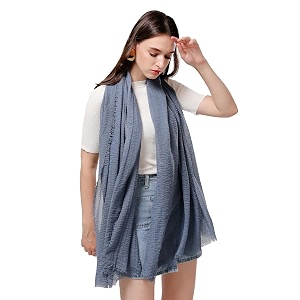 icw women39s uv protection premium light weight wrinkle ironless crinkle cotton hemp summer scarf stoles shawl head scarves for girls