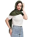 ICW Women's UV Protection Premium Light Weight Wrinkle Ironless Crinkle Cotton Hemp Summer Scarf Stoles Shawl head scarves for girls