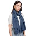 ICW Women's UV Protection Premium Light Weight Wrinkle Ironless Crinkle Cotton Hemp Summer Scarf Stoles Shawl head scarves for girls