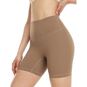 icyzone High Waisted Workout Biker Shorts for