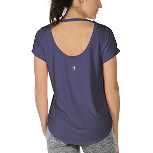 icyzone Open Back Yoga Shirts for Women