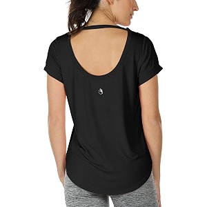 icyzone Open Back Yoga Shirts for Women