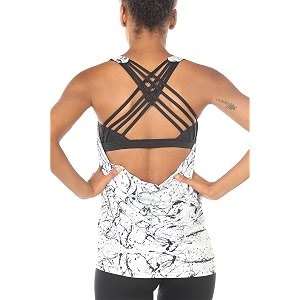 icyzone Womens Open Back Workout Athletic Yoga