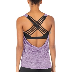icyzone Womens Open Back Workout Athletic Yoga