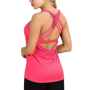 icyzone Womens Open Back Workout Athletic Yoga