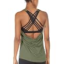 icyzone Women39s Open Back Workout Athletic Yoga