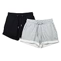 icyzone Workout Lounge Shorts for Women - Athletic Running Jogging Cotton Sweat Shorts