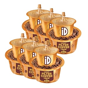 id 100 authentic coffee  instant decoction liquid  fresh filter coffee  80 coffee amp 20 roasted chicory  arabica amp robasta beans  serve 45 cups  pack of 6  900ml 150ml each pouch