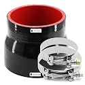 ID 3 to 3.5 inch Silicone Coupler Straight Reducer Hose 4-Ply