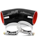 ID 3 inch (76mm) 45 Degree Elbow Silicone Coupler Hose 4-Ply