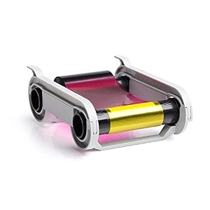 id maker zenius 200 print ribbon - full-color ymcko printer ribbon - for pvc id holder cards - professional print quality - official id maker brand printer ribbon