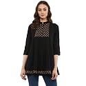 idaLia Anarkali Cotton Tunic Kurta For Women