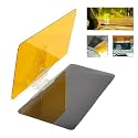 Car Sun Visor, 2 in 1 Universal Day and Night Anti-Glare Visor Sun Visor Extender, Visor Blocker, Night Vision Anti-Dazzle Windshield Driving Visor, UV-Filtering Eye Protector for SUV