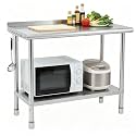 IDEALHOUSE Stainless Steel Work Table Metal Kitchen