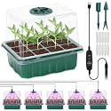 Idealife Seed Starter Tray, Seed Propagation Station with Grow Light,5 Pack