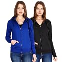 Ideation Women39s Cotton Full Zipper Sweatshirt Hoodies