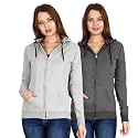 Ideation Women39s Cotton Full Zipper Sweatshirt Hoodies