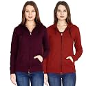 Ideation Women39s Cotton Full Zipper Sweatshirt Hoodies