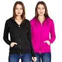 Ideation Women39s Cotton Full Zipper Sweatshirt Hoodies