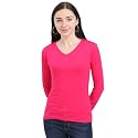 Ideation Women39s Cotton Plain V Neck Full