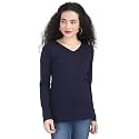 Ideation Women39s Cotton Plain V Neck Full