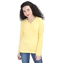 Ideation Women39s Cotton Plain V Neck Full