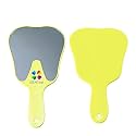 iDENTical Tooth Shape Hand Mirror | Dental Patient Handheld Mirror | Fun Design | Durable & Easy Clean (Yellow)