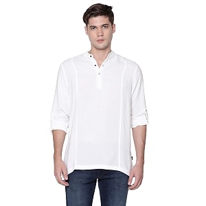 Identiti Men Solid Slim Fit 100 Viscose